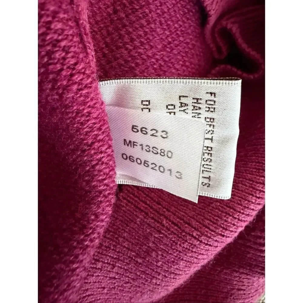 Peter Millar Crewneck Sweater Medium Pink Wool Cotton Blend MF13S80 Luxury Golf